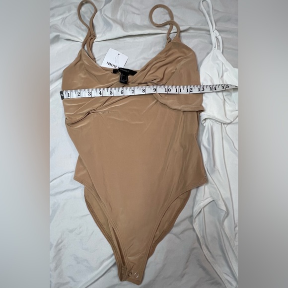 NWT Lot of 2 Forever21 Knot-front Bodysuits - Picture 3 of 5